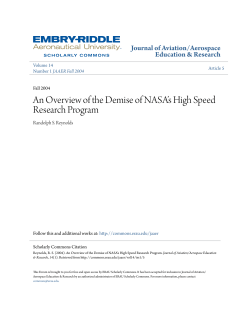 An Overview of the Demise of NASA&acirc;&bull;Žs High Speed Research