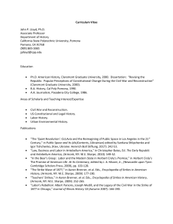 Curriculum Vitae - Cal Poly Pomona