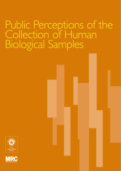 Public Perceptions of the Collection of Human