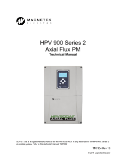HPV 900 Series 2 Axial Flux PM