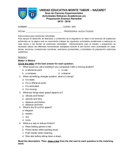 UNIDAD EDUCATIVA MONTE TABOR &ndash; NAZARET