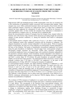 slab break-off in the microstructure? hints from