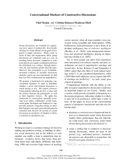 Conversational Markers of Constructive Discussions