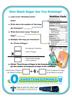 JS Sugar Content Worksheet