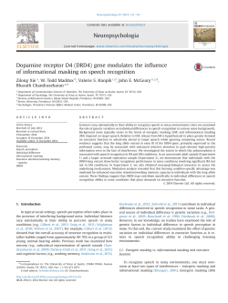 Dopamine receptor D4 (DRD4) gene modulates the influence of