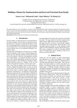 Building a Dataset for Summarization and Keyword Extraction from