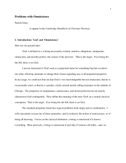 Problems with Omniscience