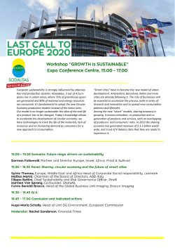 European sustainability is strongly influenced by urbaniza