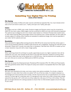 Submitting Digital Files for Printing
