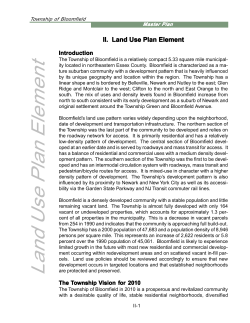 Land Use Element - Township of Bloomfield