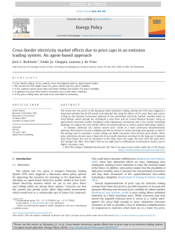 Cross-border electricity market effects due to price caps in an