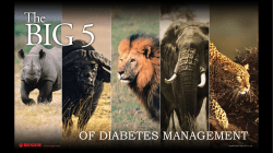 THE BIG 5 OF DIABETES MANAGEMENT