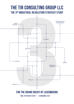 Third Industrial Revolution Strategy Study