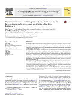 Microfossil turnover across the uppermost Danian at Caravaca, Spain