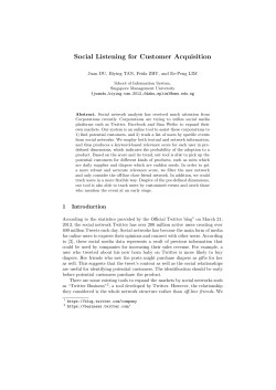 Social Listening for Customer Acquisition