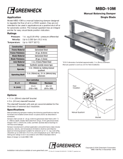 MBD-10M - Greenheck