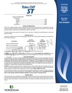 Application SEED TREATMENT