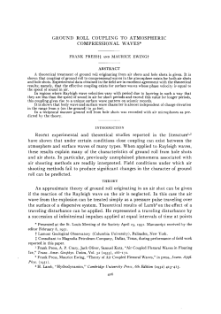 ground roll coupling to atmospheric compressional waves