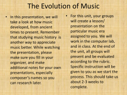 The Evolution of Music