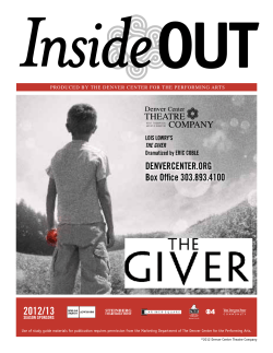 Giver - Denver Center for the Performing Arts