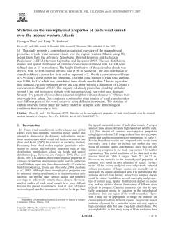 Statistics on the macrophysical properties of trade wind cumuli over