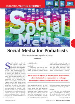 Social Media for Podiatrists