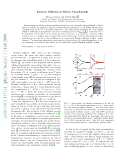 Knudsen Diffusion in Silicon Nanochannels