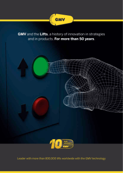 GMV and the Lifts, a history of innovation in strategies