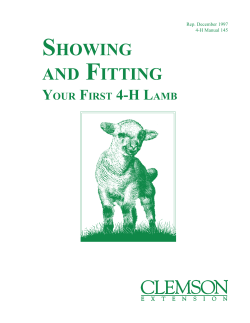 showing and fitting - UNH Cooperative Extension