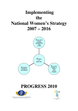 Implementing the National Women`s Strategy 2007
