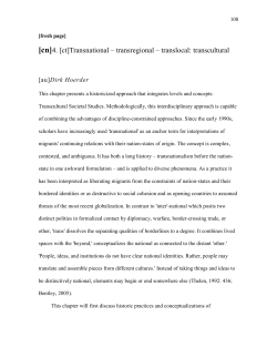 Methodology and Methods