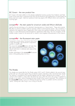 conceptArt conceptArt DC Ceram - the new product line &ndash; the stain