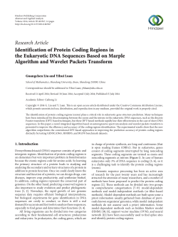Identification of Protein Coding Regions in the Eukaryotic DNA