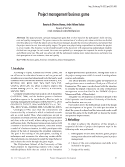 Project management business game