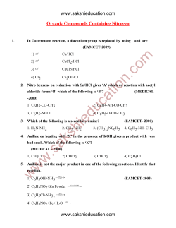 Organic Compounds Containing Nitrogen