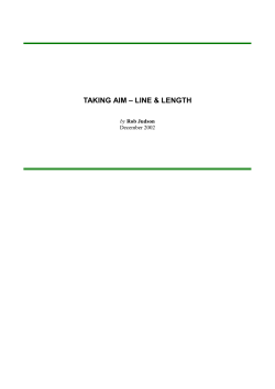 Taking Aim - Line and Length - Sun City Center Lawn Bowling Club