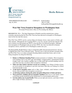 Media Release - Kitsap Public Health District