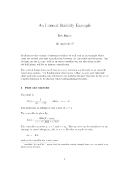 An Internal Stability Example