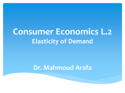 Consumer Economics L.1