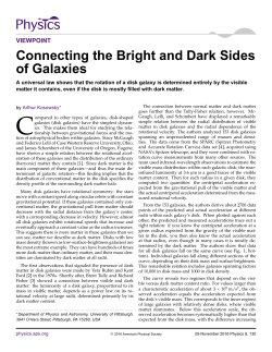 Connecting the Bright and Dark Sides of Galaxies