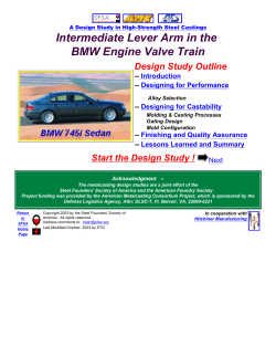 Intermediate Lever Arm in the BMW Engine Valve Train