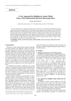 A New Approach for Building an Atomic Model from a Three