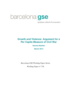Growth and Violence: Argument for a Per Capita Measure of Civil War