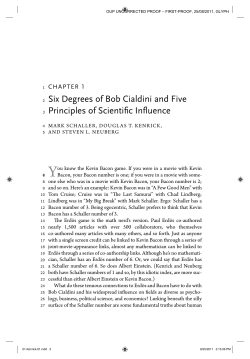 Six degrees of Bob Cialdini and five principles
