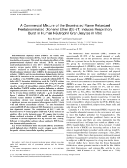 A Commercial Mixture of the Brominated Flame