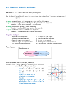 6.4C Rhombuses, Rectangles, and Squares