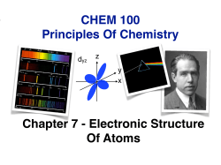CHEM 100 Chapter 7