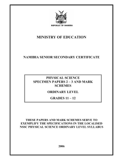 NSSCO_Specimen_Physical Science_Apr2006