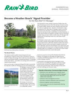 Become a Weather Reach&trade; Signal Provider