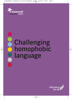Guide to challenging homophobic language